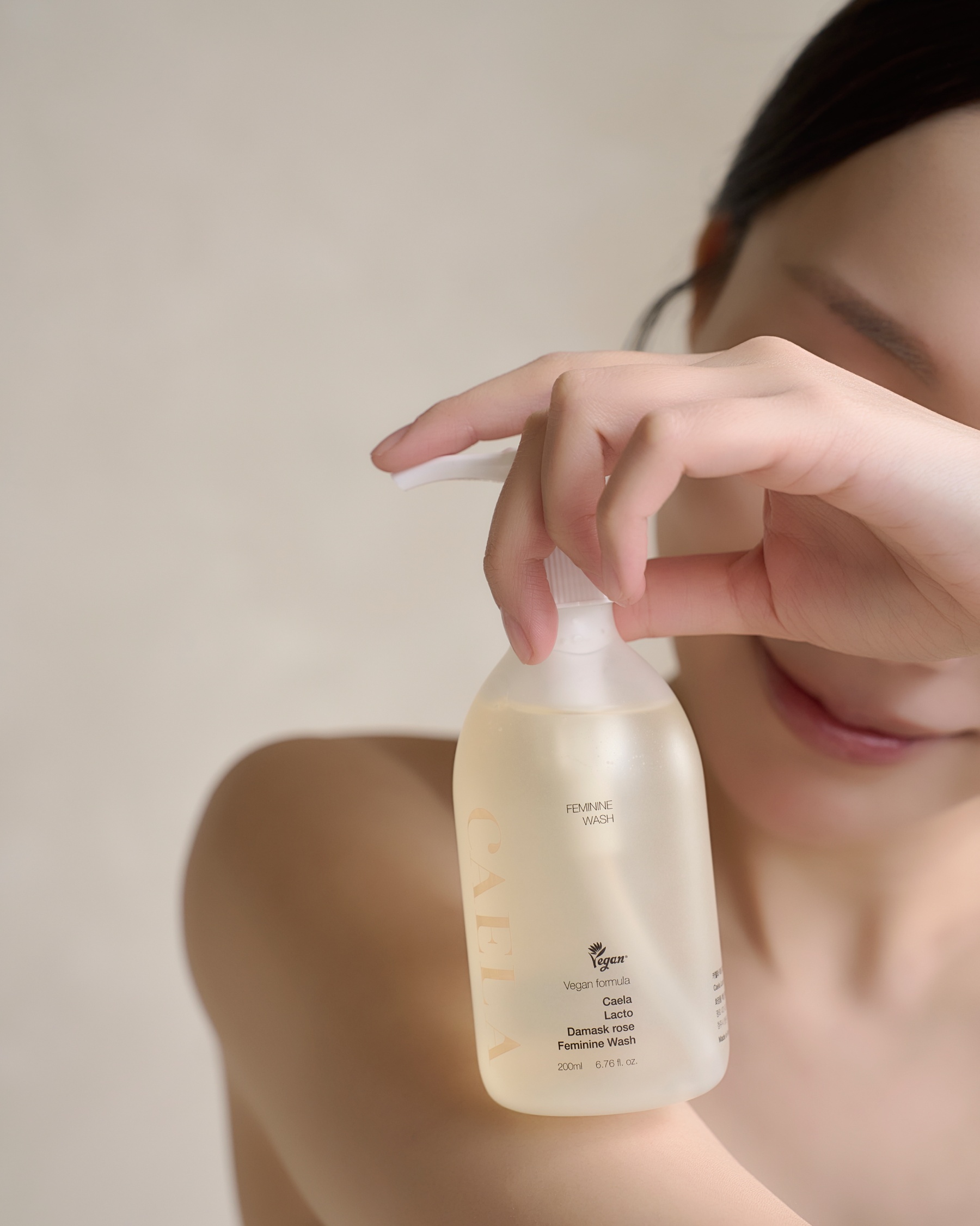 CAELA feminine wash as part of a gentle self-care ritual